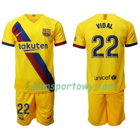 Koszulka FC Barcelona Arturo Vidal 22 Dziecięcy Wyjazdowe Koszulki Piłkarskie 2019-2020 Krótki Rękaw 